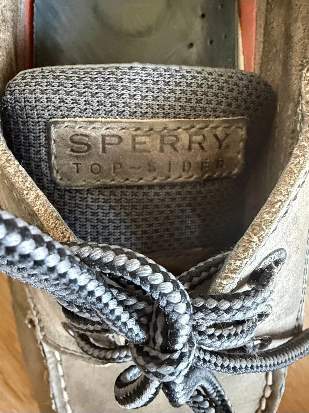Men's Sperry Top Sider Casual Gray Leather Boat Shoes
